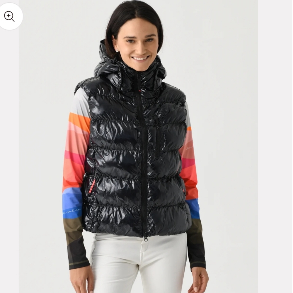 Bogner Fire and Ice Naima Vest Black Bogner Puffer Vest Bogner Fire & Ice Vest